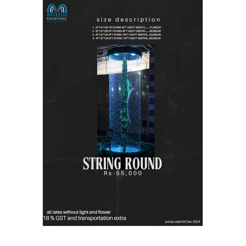 String Round Fountain - Color: Multicolor