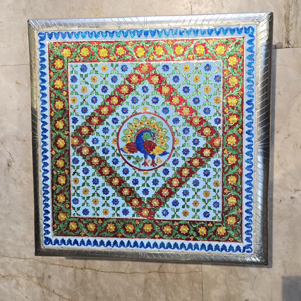 Meenakari Chowki - Color: As Per Availability