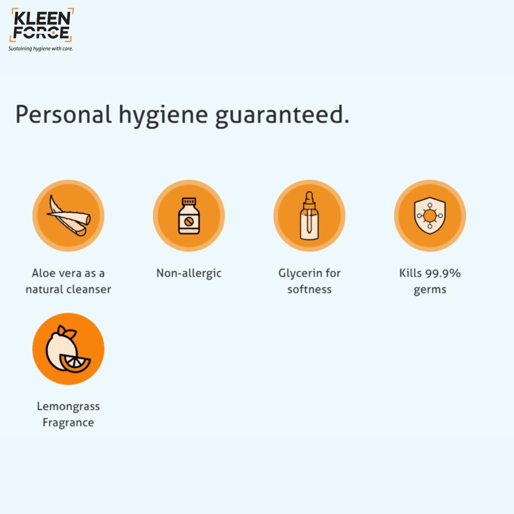 Kleen Force HS-100 Instant Hand Sanitizer with Aloe Vera Extract
