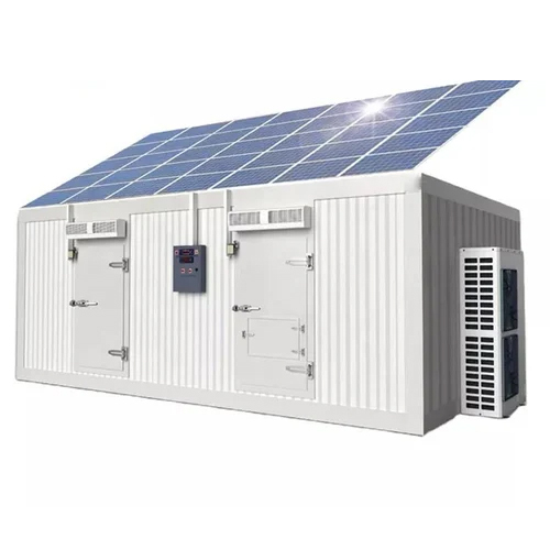 Stainless Steel Solar Cold Storage Rooms - Color: White