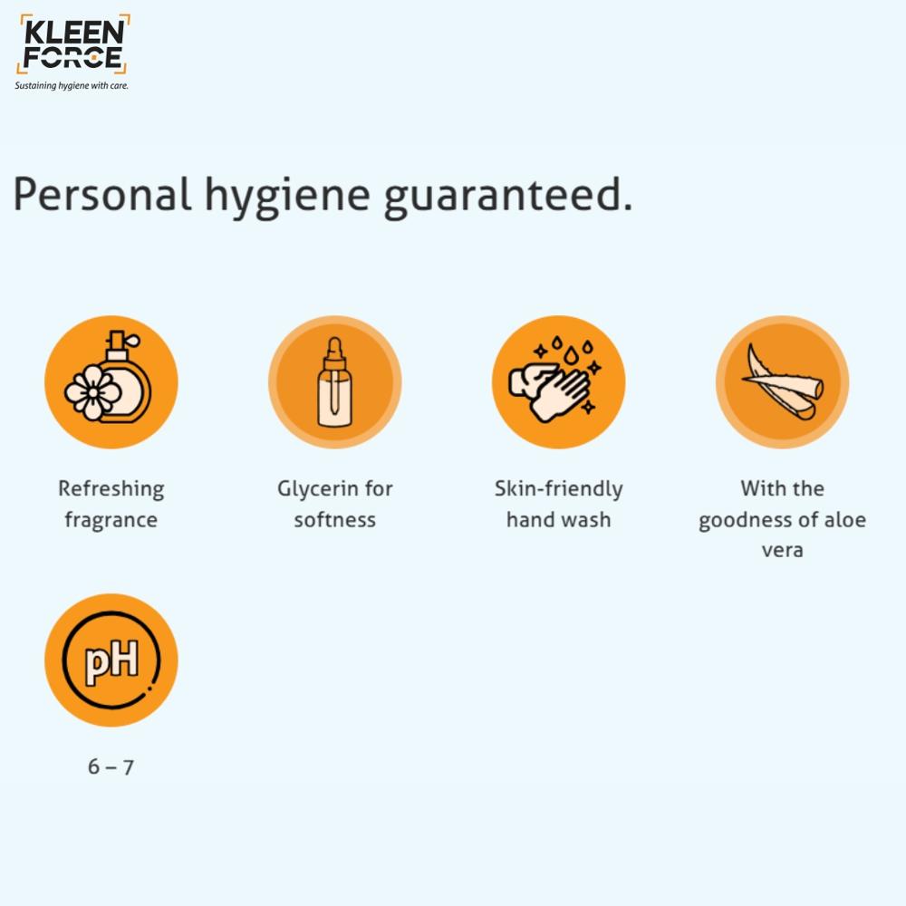 Kleen Force Gentle Care Pearl Premium Hand Wash with Goodness of Aloe Vera