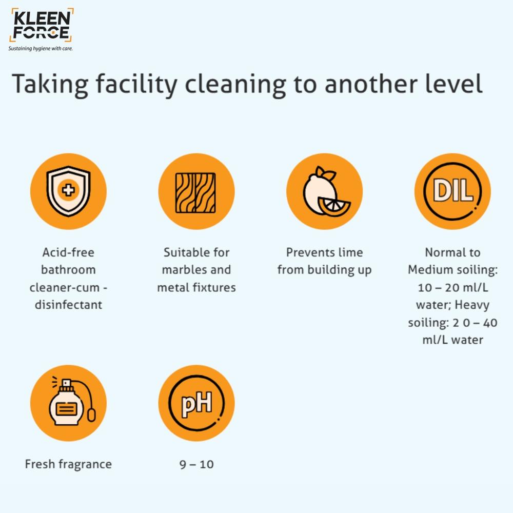 Kleen Force Kleen Keep SC 201 Washroom Cleaner