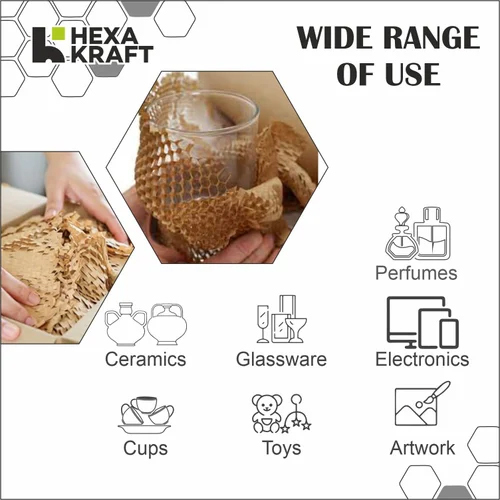 Honeycomb Paper Wrap For Secure Shipping - Color: Brown