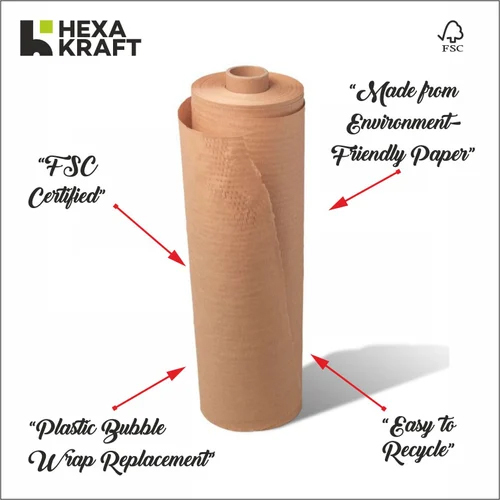Honeycomb Paper Wrap For Secure Shipping - Color: Brown