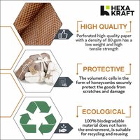 Food And Beverage HexaKraft Honeycomb Paper for Eco Packaging