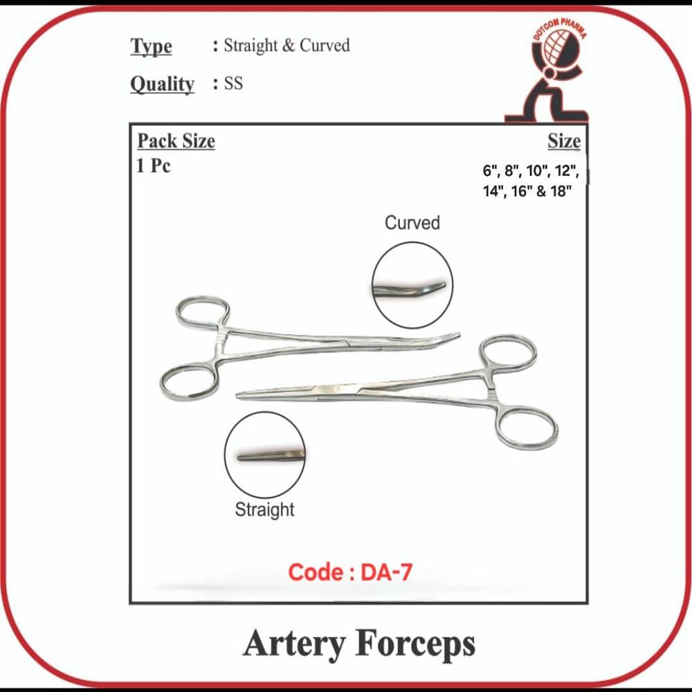 Artery Forceps - 16" Inch (curved) - Application: Clinical Purpose