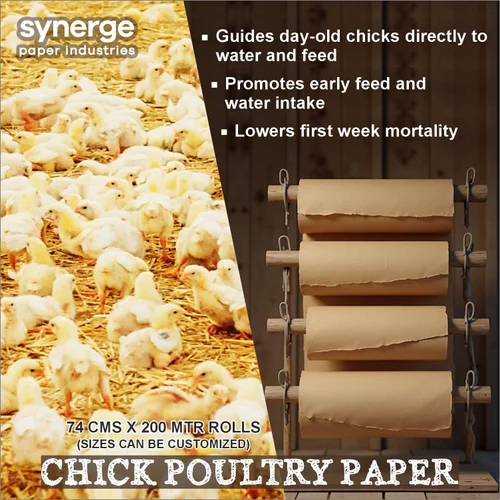 60 Inch Poultry Brooding Paper - Color: Brown