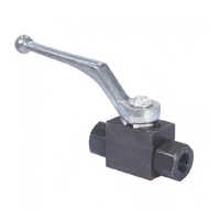 Cast Steel Ball Valve - Color: Black And Silver