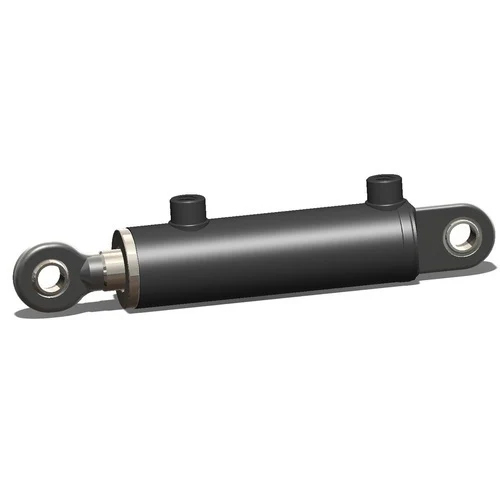 Single Acting Hydraulic Cylinder - Color: Black