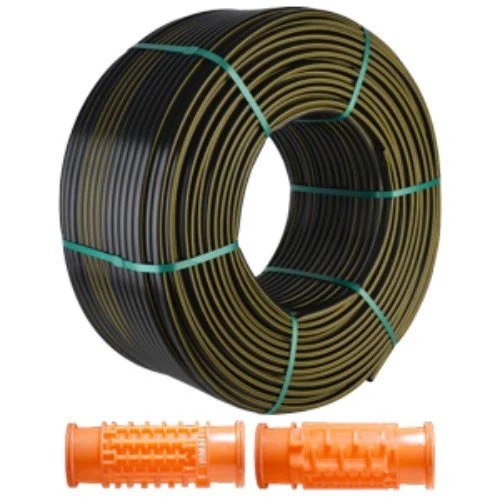 Inline Drip Irrigation Pipe - Color: Black