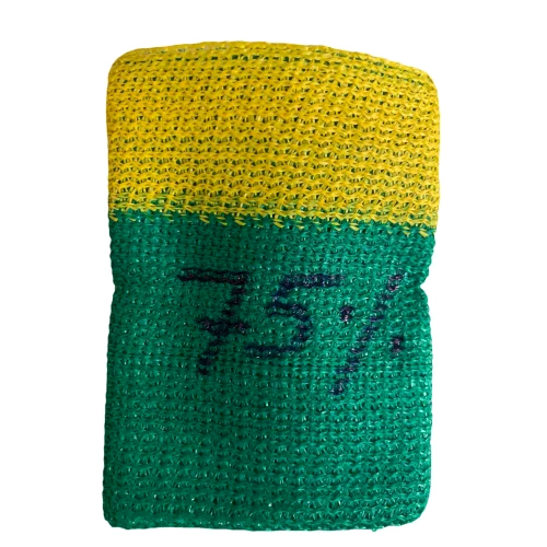 Semi Virgin Green Shade Net With 75% Yellow Border - Coating Type: Colour Coated