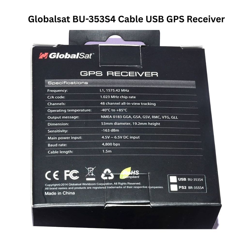 Globalsat Bu-353-s4 Usb Gps Receiver - Dimensions: 100 Centimeter (Cm)