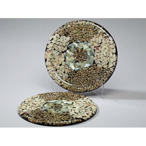 Round Shape Seashell Hot Plate - Color: Various Available