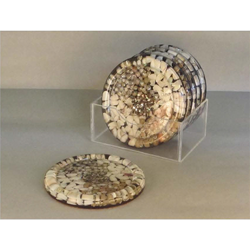 Round Seashell Tea Coaster - Color: Various Available
