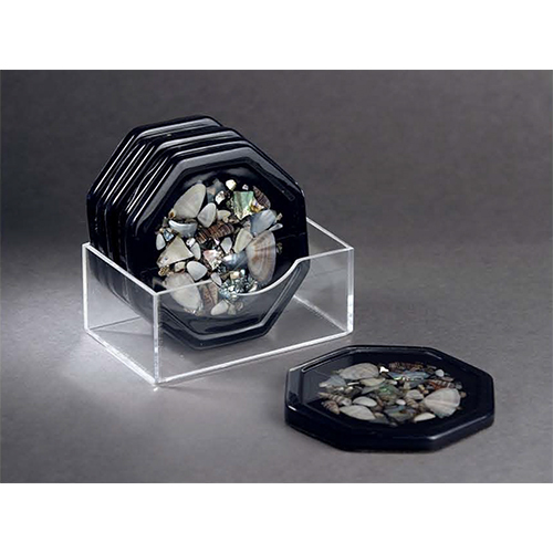 Round Seashell Tea Coaster - Color: Various Available