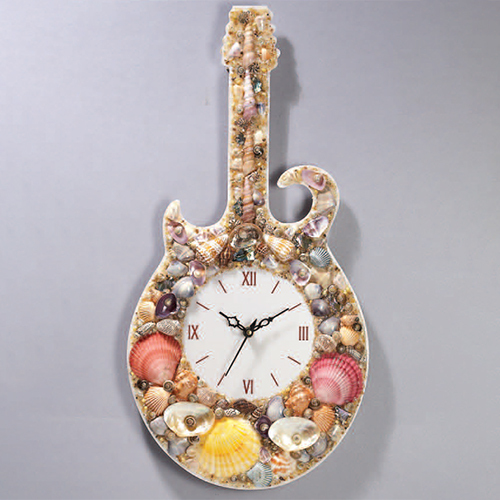 Guitar Shape Wall Clock - Color: Different Available