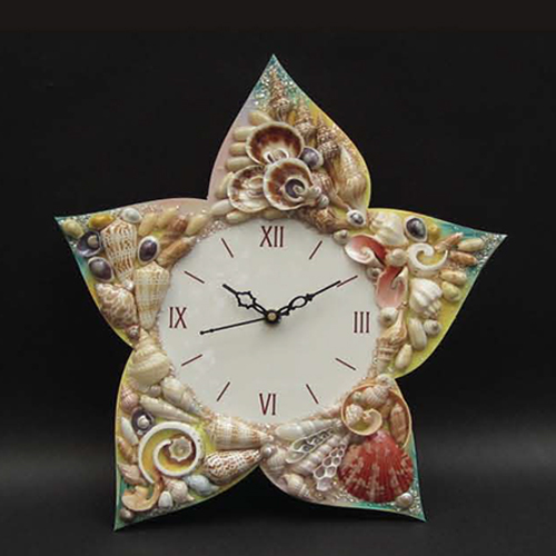 Star Seashell Wall Clock - Color: Different Available