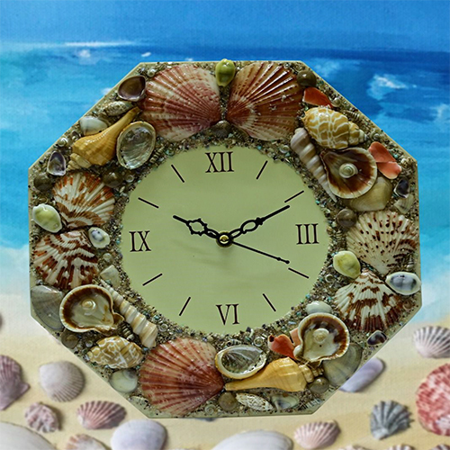 01_D-76 Seashell Wall Clock - Color: Different Available