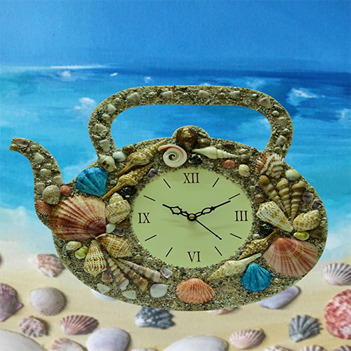 D-263 Ketli Shape Wall Clock - Color: Different Available