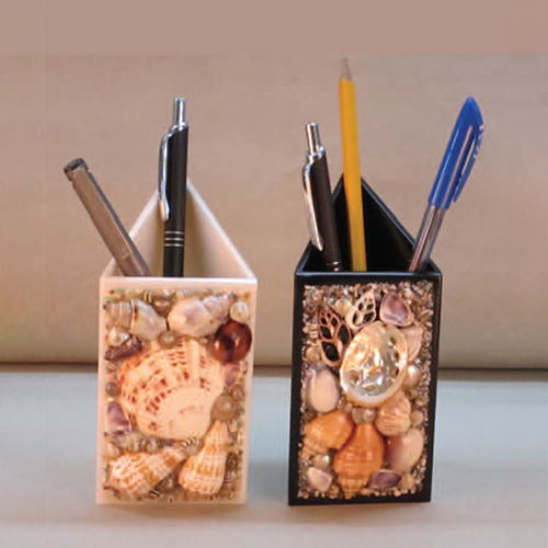 Seashell Pen Stand - Color: Various Available