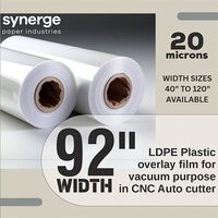 92 Inch Width Poly Film Rolls For Garment CNC Auto Cutter And Spreader