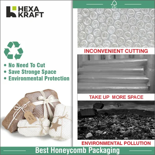 Packing Honeycomb Paper Cushion Paper Bubble Wrapping Roll