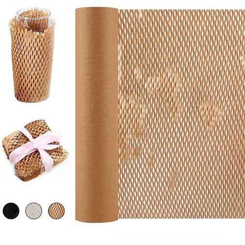 Packing Paper Bubble Wrap Eco Friendly Kraft Paper Honey Comb Rolls