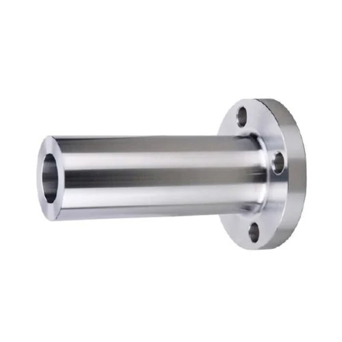 Stainless Steel Long Weld Neck Flange - Color: Silver