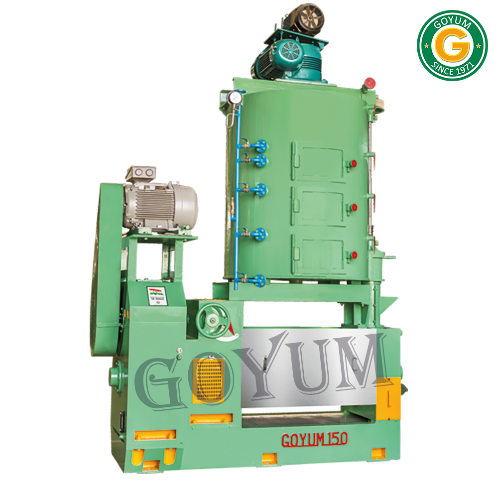 Screw Oil Press - Mild Steel Build, 8.6 X 4.7 X 13 Ft, Green | Semi-automatic, 45 Hp, 280/380/440v, 1-year Warranty, Adjustable Cake Thickness