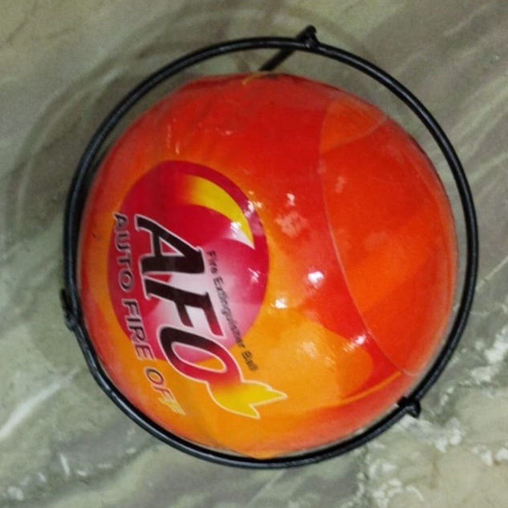 Fire Ball - Powder Fire Extinguisher, 150 Mm Diameter, 1 Kg Weight, Orange Color | Auto Fire Off Activation At 180â°c, 5 Sqm Coverage Area