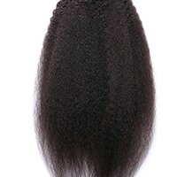 Brazilian Straight I Tip Extension Pure Colored Human Pre Bonded Extensions 1g/s 100Strand I Tip Microlink For Women (24inch, Natural color)