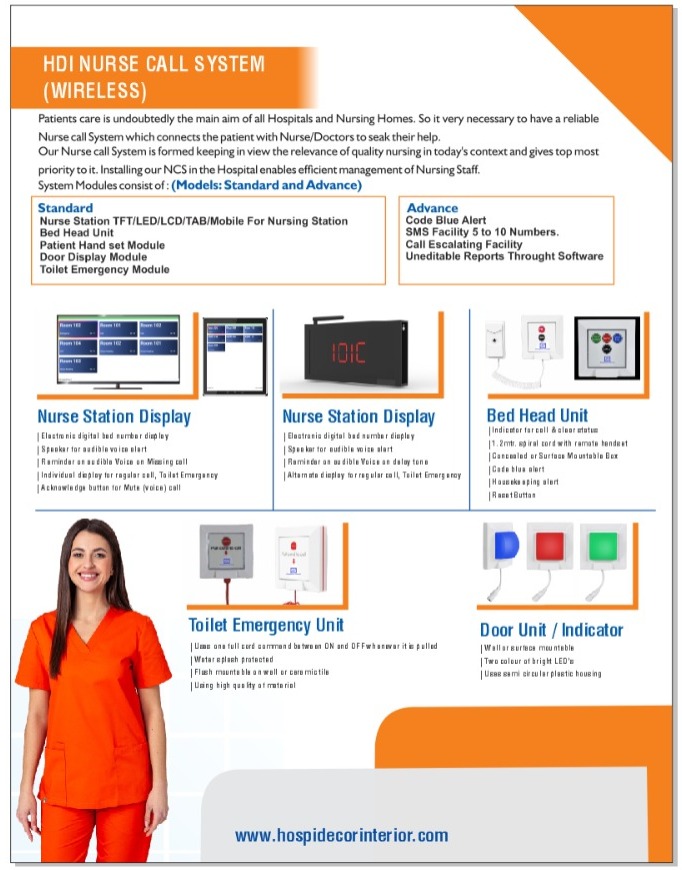 Wireless Nurse Call Systems For Hospitals - Light Source: Yes