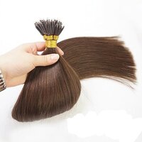 Nano Rings Hair Straight 100% Natural Color  Remy Human Hair Extensions ( 20 INCH )