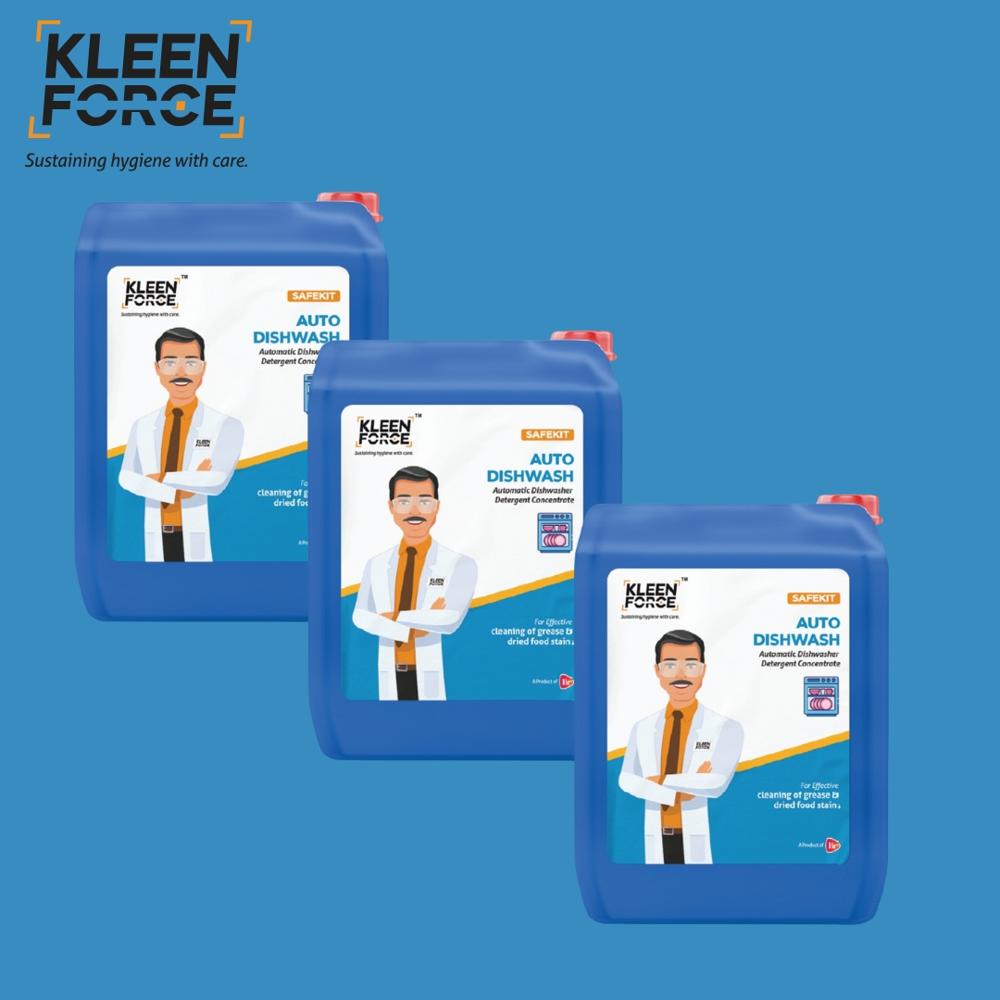 Kleen Force Safekit Auto Dishwash Automatic Dishwasher Detergent Concentrate
