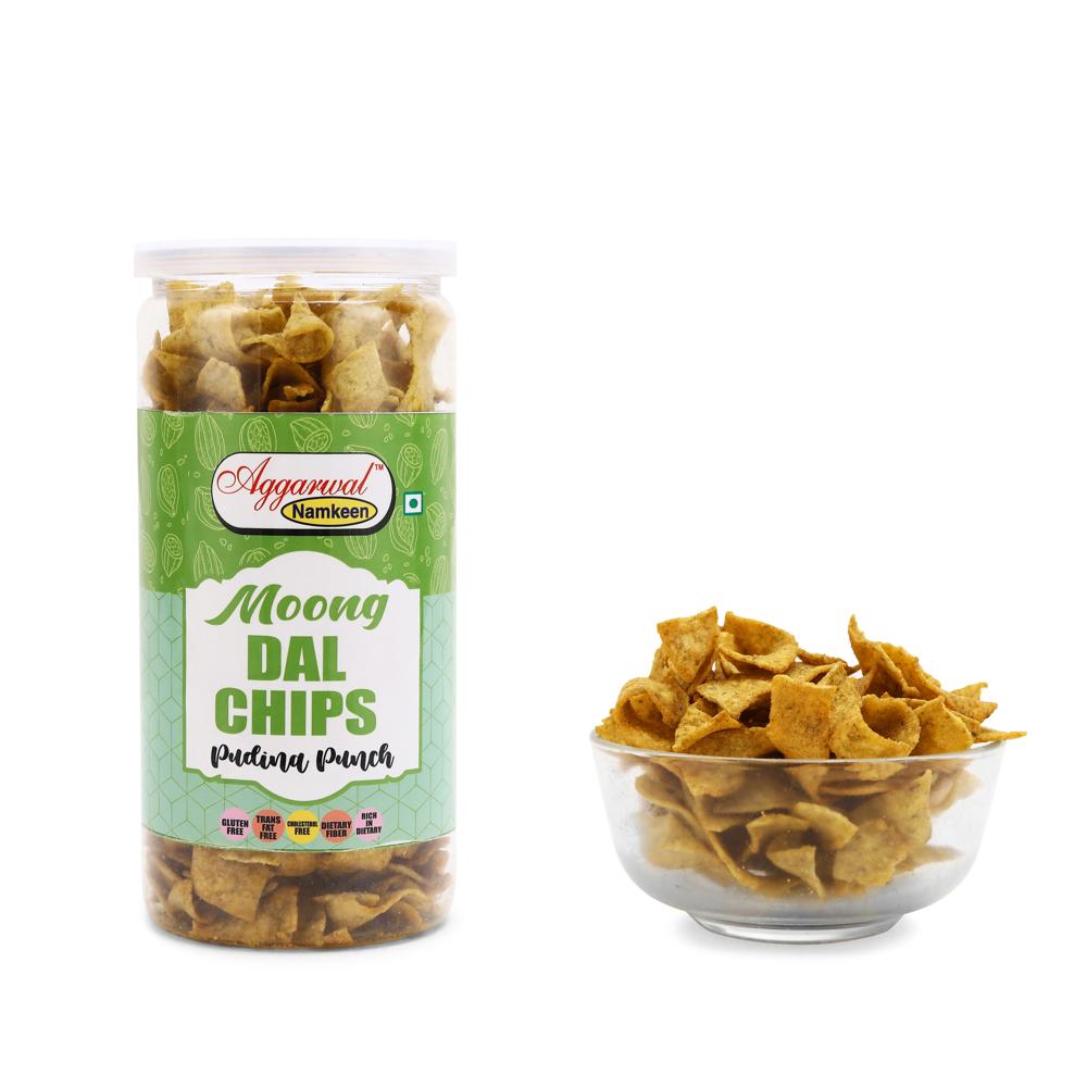Moong Dal Pudina Chips
