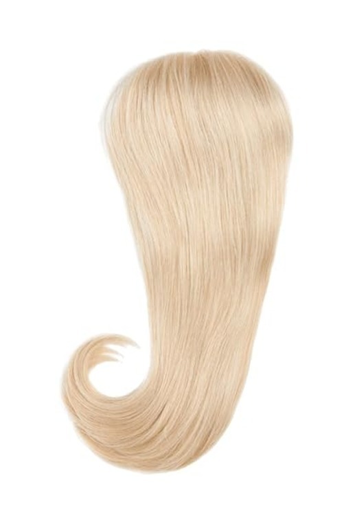 Light Blonde Human Hair Toppers Wholesale Vendor Silk Base Crown Clip In Glueless 5x5