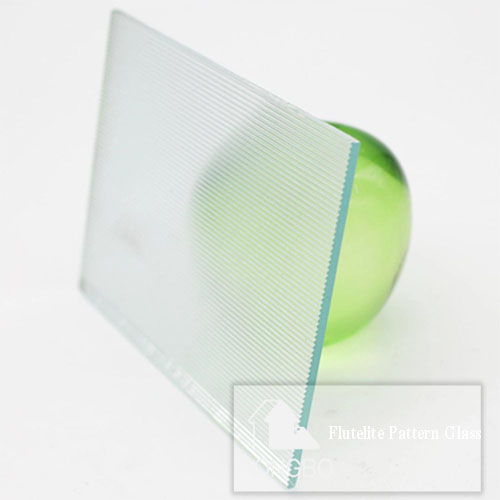 High Quality Flutelite Pattern Glass For Office Decoration - Clear & Extra Clear, 3mm To 12mm Thickness , Smooth Finish, Good Light Transmission, Privacy Enhancement