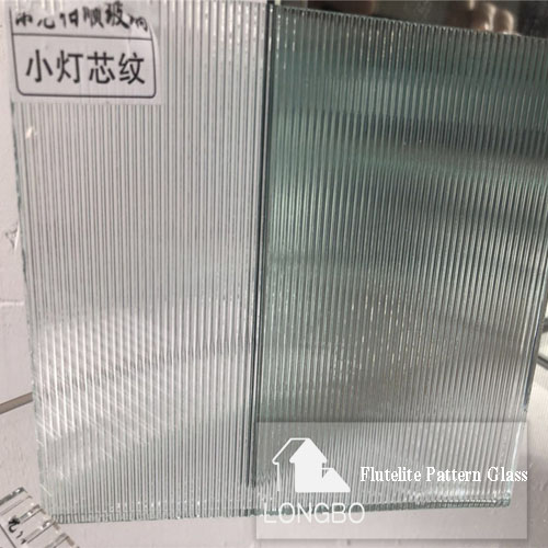 High Quality Flutelite Pattern Glass For Office Decoration - Clear & Extra Clear, 3mm To 12mm Thickness , Smooth Finish, Good Light Transmission, Privacy Enhancement