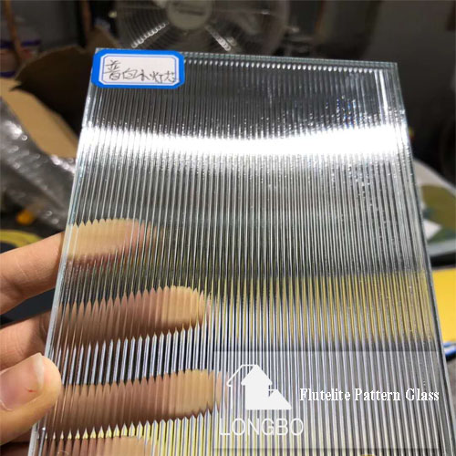High Quality Flutelite Pattern Glass For Office Decoration - Clear & Extra Clear, 3mm To 12mm Thickness , Smooth Finish, Good Light Transmission, Privacy Enhancement