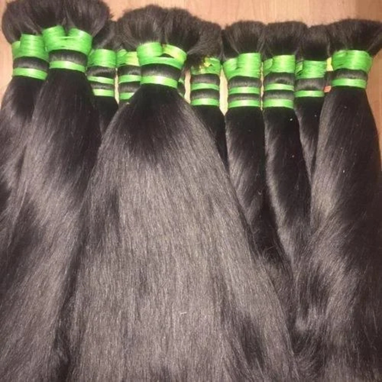 Natural Color Non Remy Human Hair Bundle , Super Double Drown Quality 14,16,18,inch