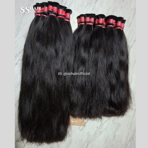 Natural Color Non Remy Human Hair Bundle , Super Double Drown Quality 14,16,18,Inch - Design: N/A