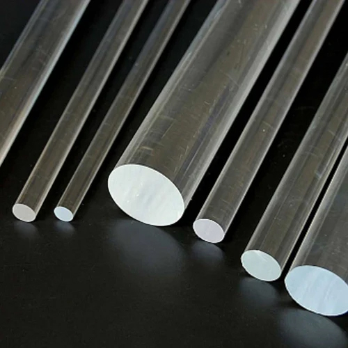 Acrylic Round Polyurethane Rod - Color: Black