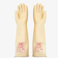 Latex Electrical Rubber Glove - Color: Yellow