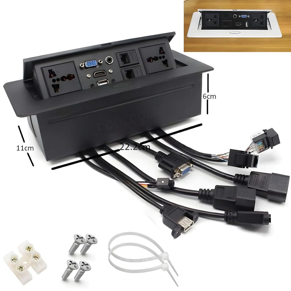 Conference Table Pop Up Box - Color: Black