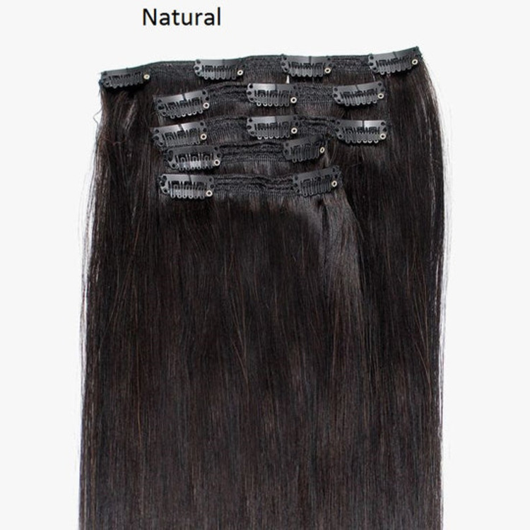Clip-In Hair Extensions Virgin Straight