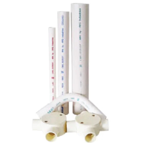 Akg Electrical Conduit Pipes - Color: White