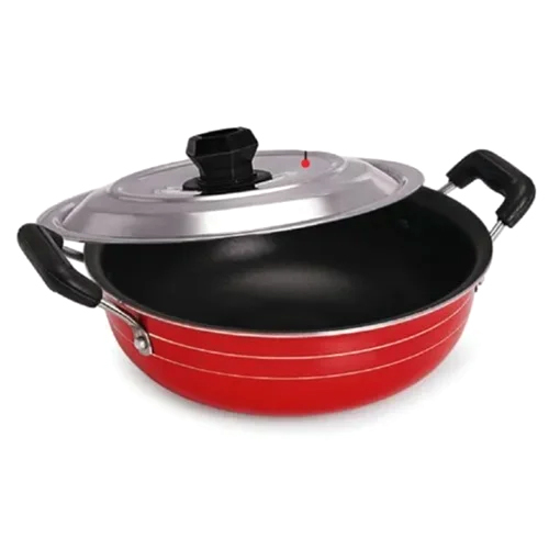 Rexona Non Stick Deep Kadhai With Lid