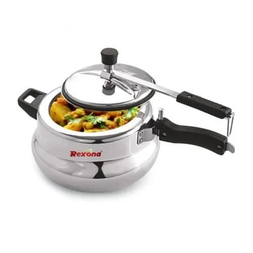 6.5Ltr Aluminum Handi Pressure Cooker - Feature: More Safety