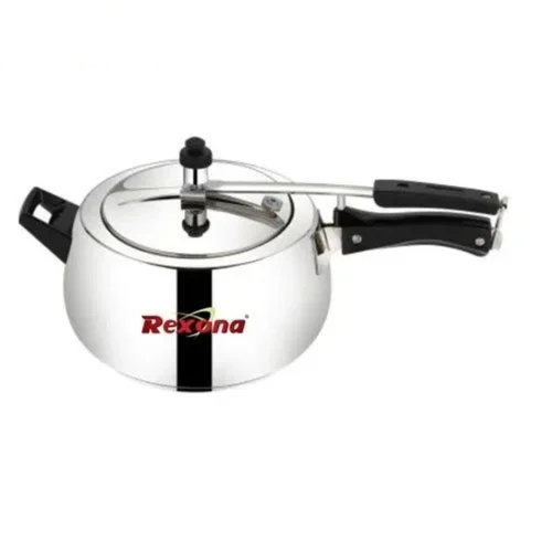 5Ltr Rexona Aluminum Chiku Pressure Cooker - Feature: User Friendly Handles