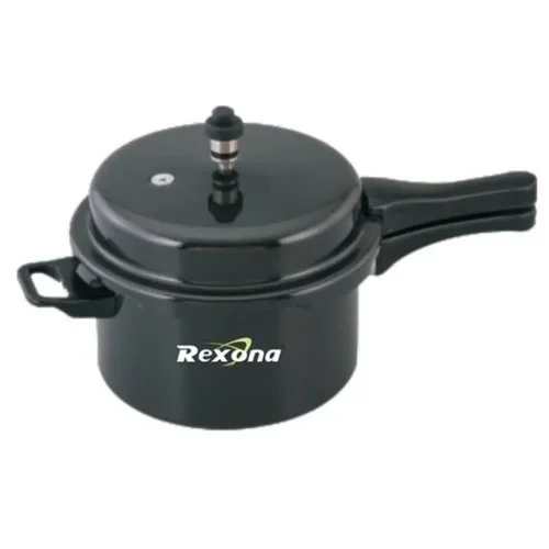 2.5Ltr Black Rexona Pressure Cooker - Feature: User Friendly Handles
